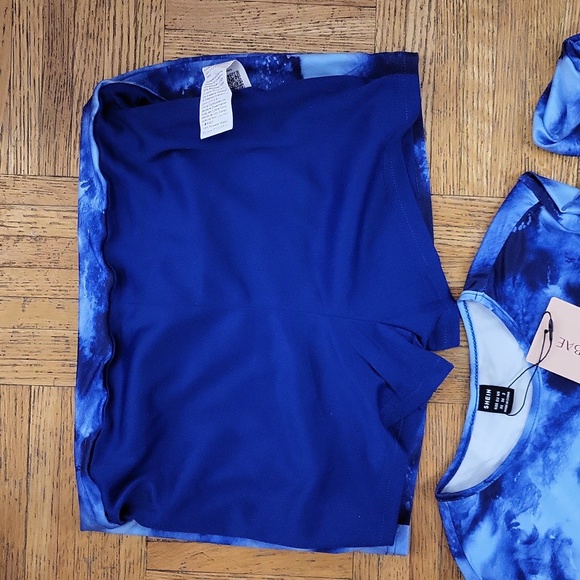 SALE!! Brand New SHEIN BAE TIE DYE 2-PIECE MINI SKORT SET-XS - Picture 4 of 5